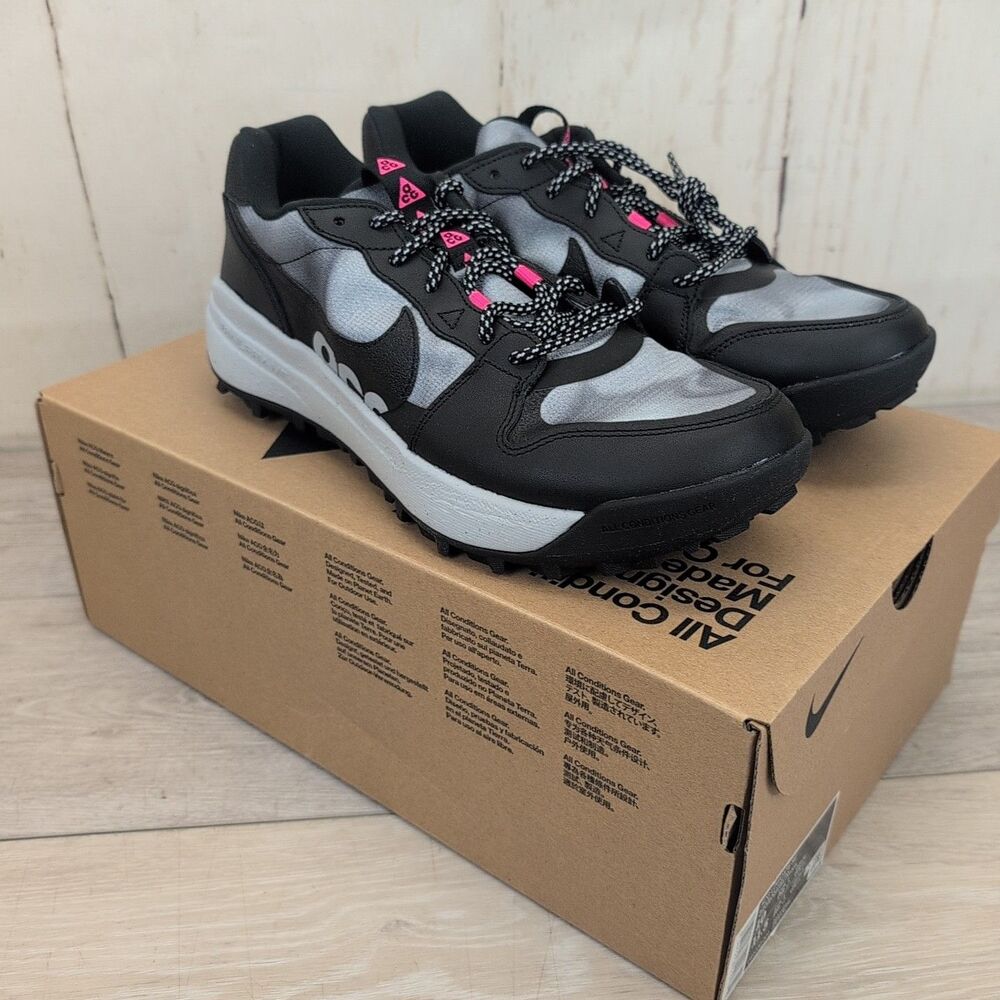 Nike ACG Lowcate SE Mens Trail Running Training Shoe Black Hyper Pink Size 10